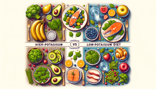 Dieta bogata w potas kontra dieta uboga w potas