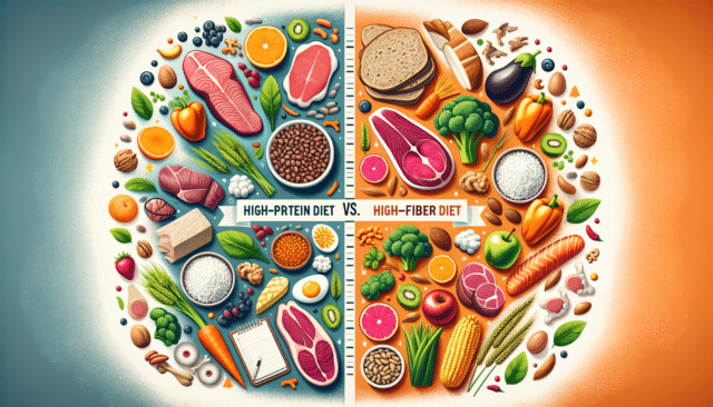 High-Protein Diet vs. High-Fiber Diet