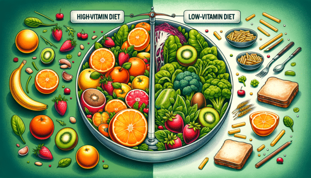 High-Vitamin Diet vs. Low-Vitamin Diet: Comprehensive Comparison and Analysis