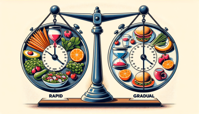 Navigating the Sands of Weight Loss: Rapid vs. Gradual Diets Unveiled