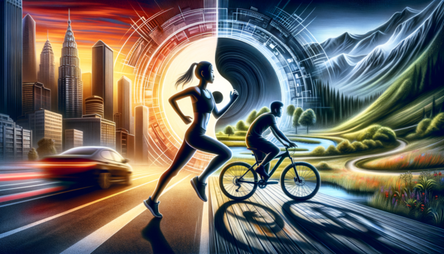 Running vs. Cycling: Convenience and Accessibility vs. Variety of Routes