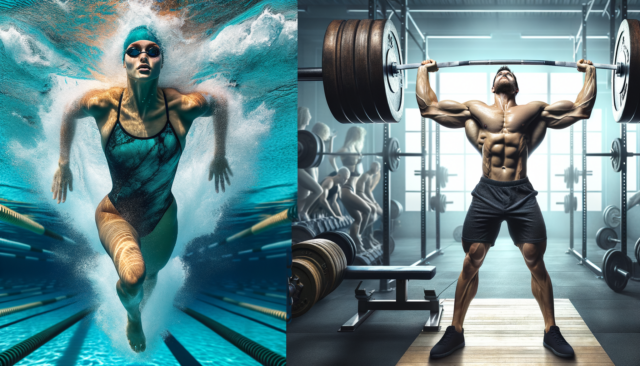 Swimming vs. Weightlifting: Cardio and Strength vs. Strength and Mass