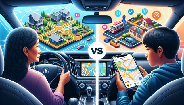 Built-In Navigation vs. Online Maps